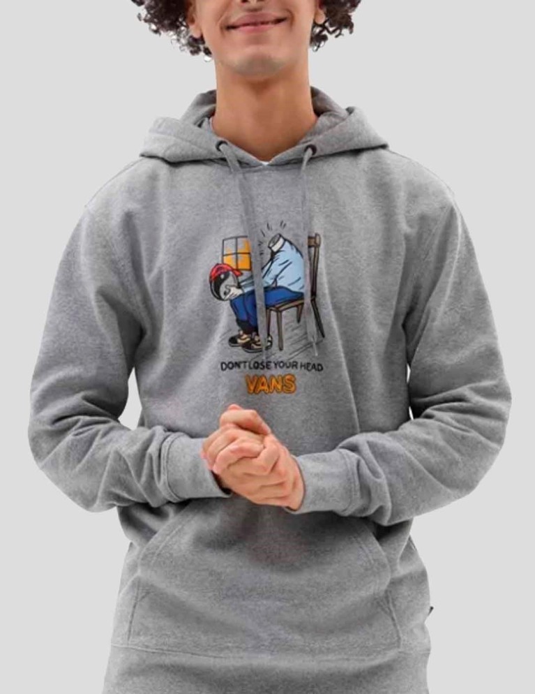 Sudadeira VANS skate graphic hoodie cement heather